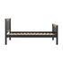 Monaco 3FT Bed High Foot End - Grey/Oak Effect